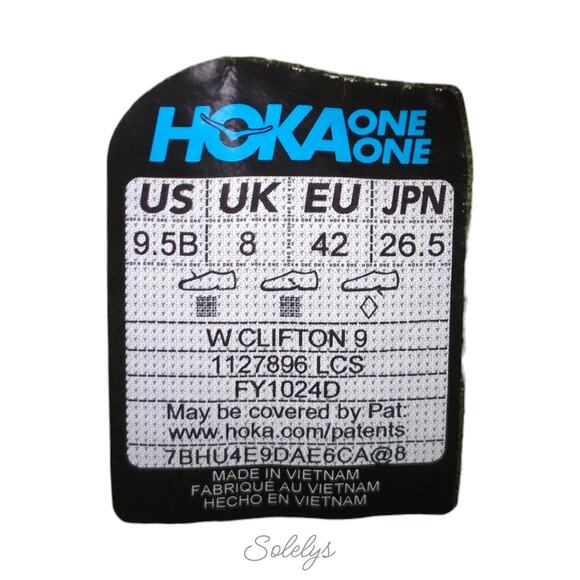 HOKA ONE ONE Clifton 9 Lettuce Solar Flare Running Walking Sneaker Womens 9.5B - Picture 5 of 11